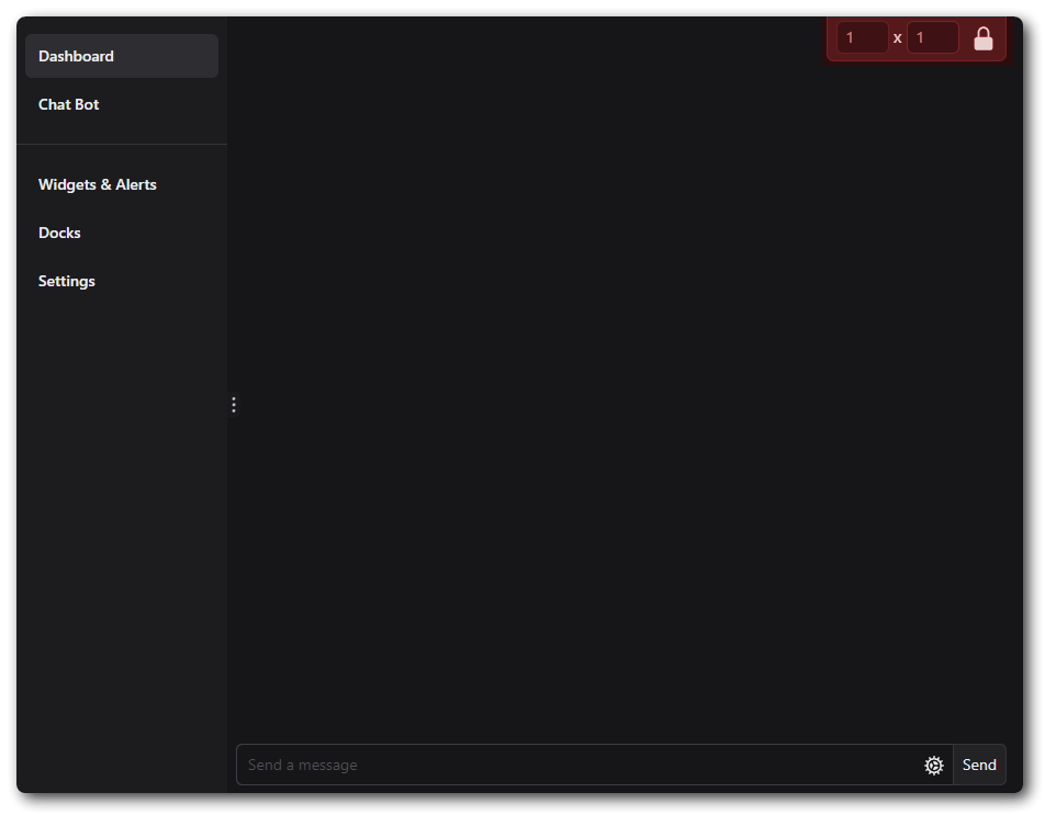 Where to unlock the dashboard