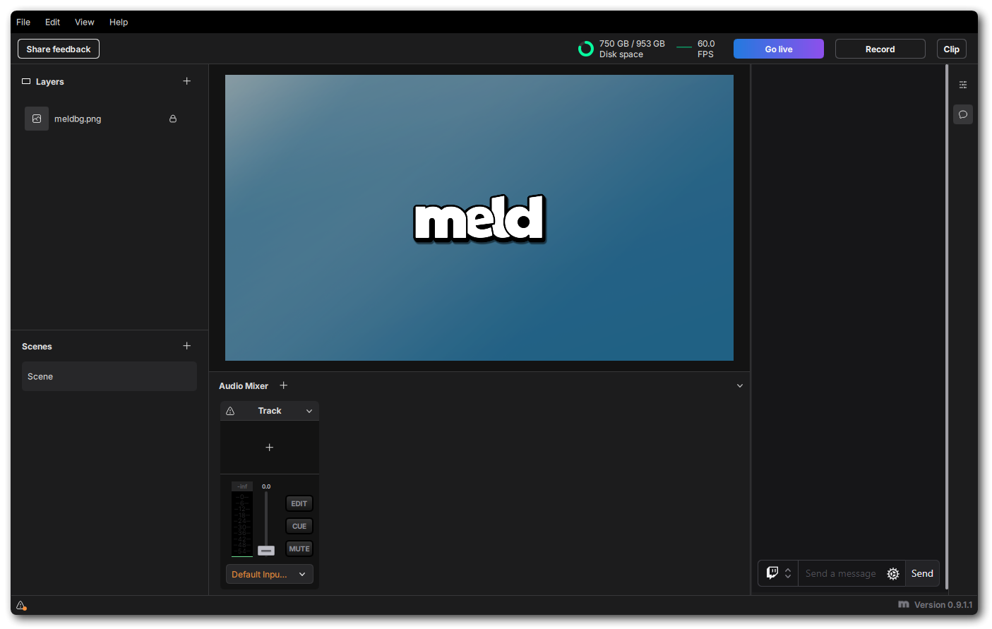 Meld Chat panel