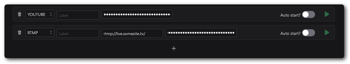 RTMP Target Configuration