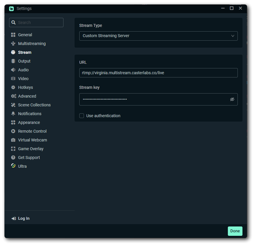 Streamlabs Configuration