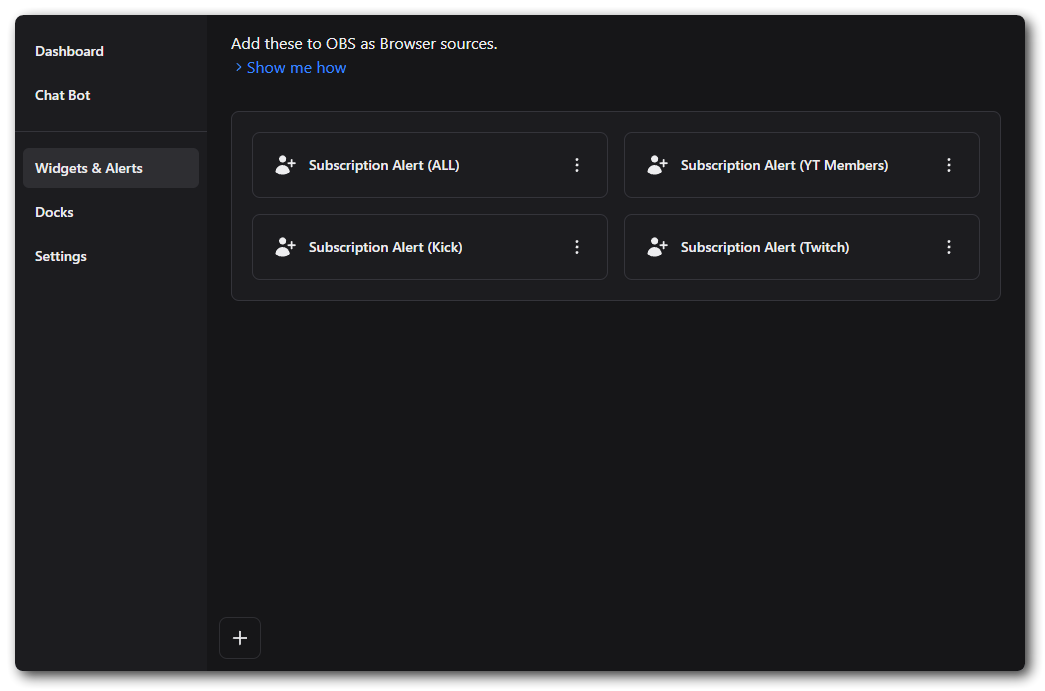 Example Per Platform Alerts