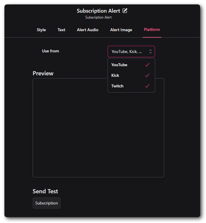 Platform Configuration