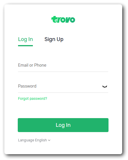 Trovo Auth Screen