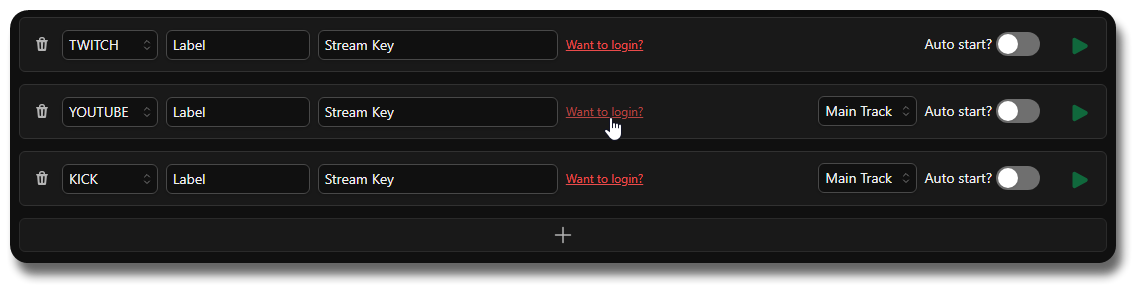 Login Screen